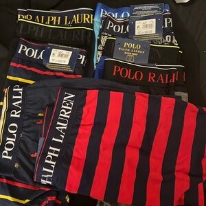 NWT 9 pairs men’s size M Polo Ralph Lauren boxer briefs.
